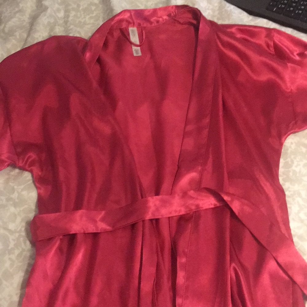 Satin robe